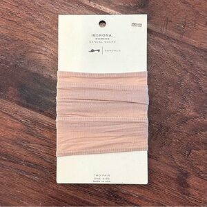 NWT Merona Women's No-Show Sandal Liners - Nude